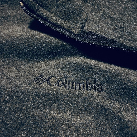 Men’s Gray Columbia Fleece 1/4 Zip Pullover Jacket - Picture 5 of 5